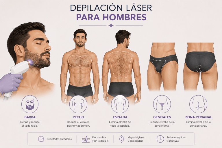 Depilacion laser para hombres San Carlos