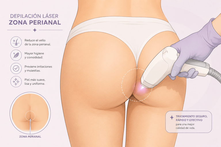 Depilación laser zona perianal San Carlos