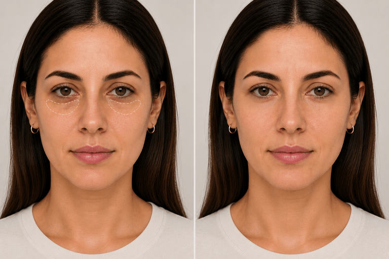 Relleno de ojeras con acido hialuronico San Carlos